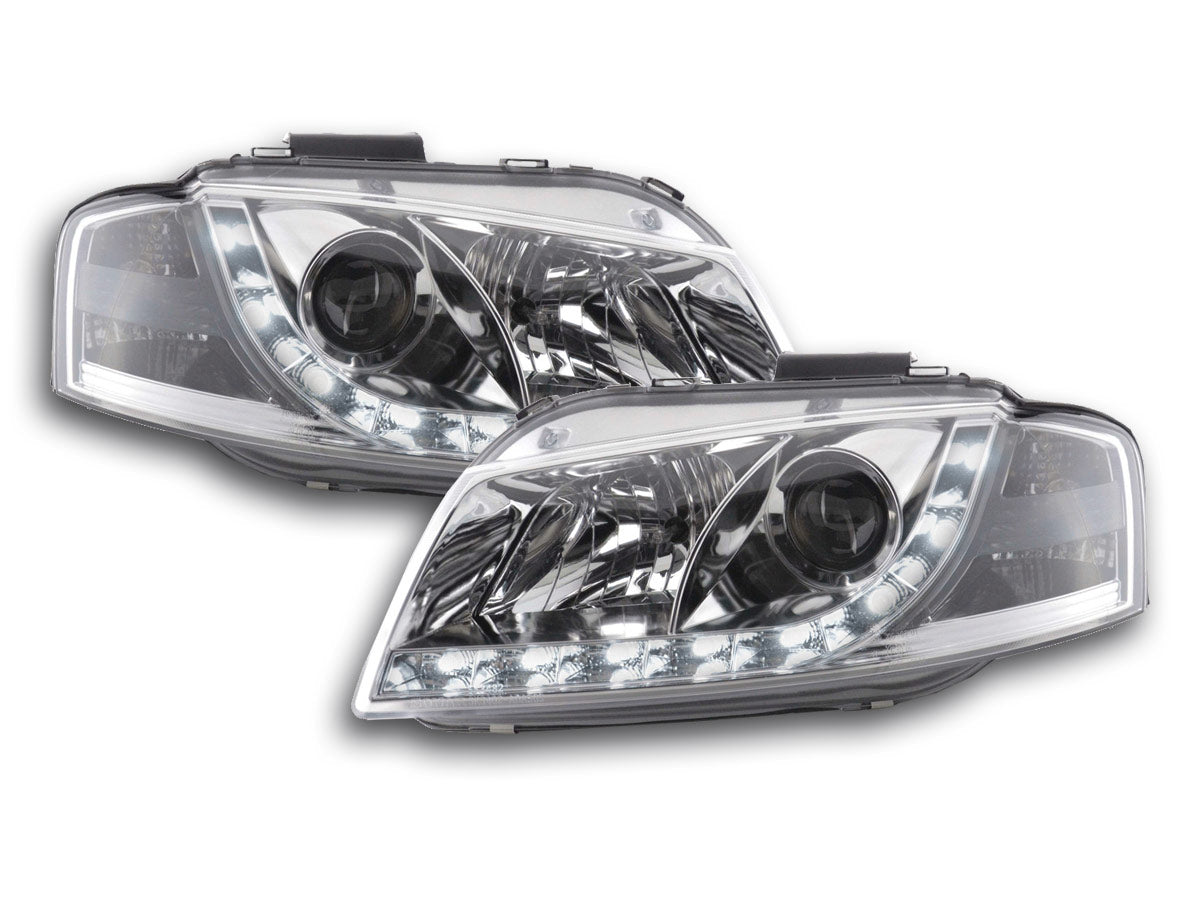Scheinwerfer Daylight Audi A4 Typ 8E 01-04 chrom Scheinwerfer Daylight Audi A4 Typ 8E 01-04 chrom